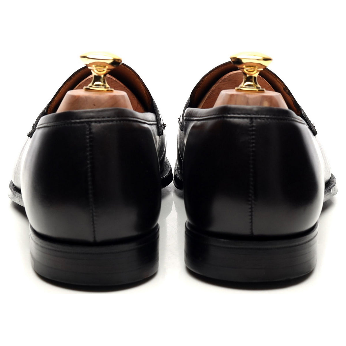&#39;Harcourt&#39; Black Leather Loafers UK 9 E