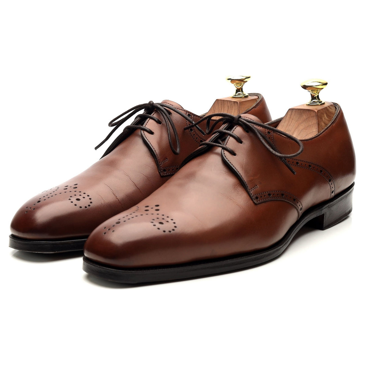 Brown Leather Derby UK 7 E
