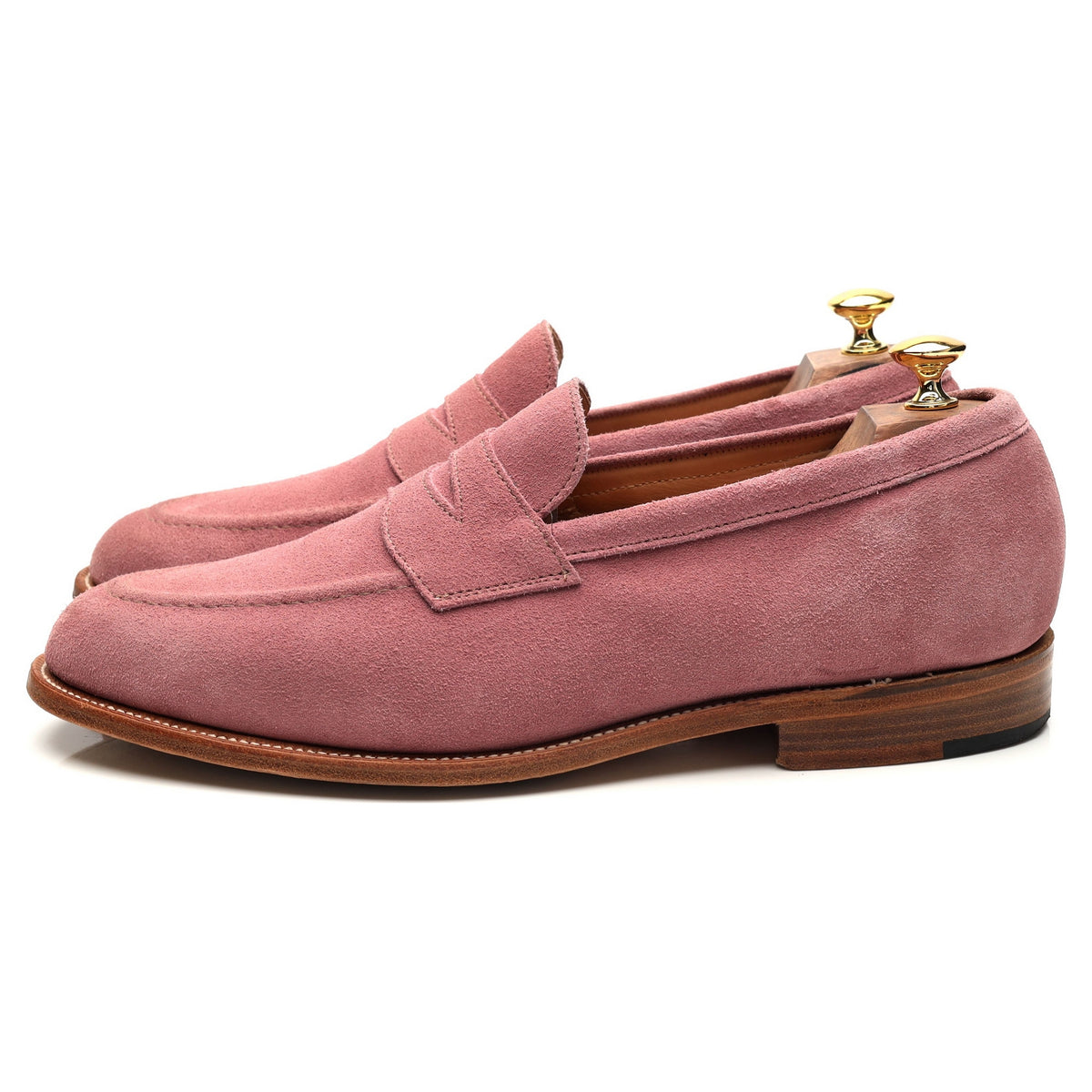 &#39;Havard&#39; Pink Suede Loafers UK 10.5