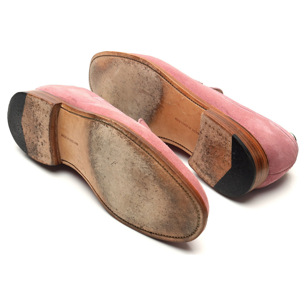 &#39;Havard&#39; Pink Suede Loafers UK 10.5