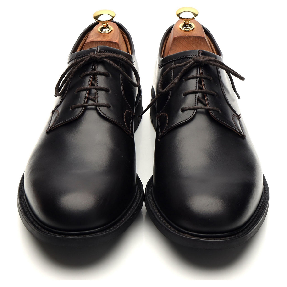 &#39;Newbridge&#39; Black Leather Derby UK 9 G