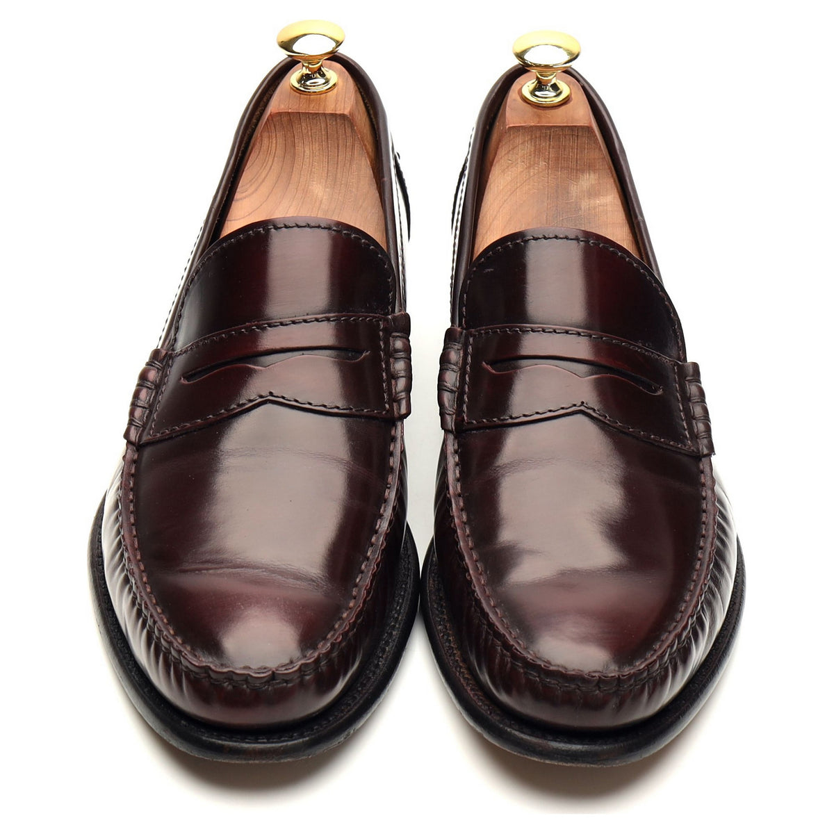 &#39;Newington&#39; Burgundy Leather Loafer UK 8.5 F