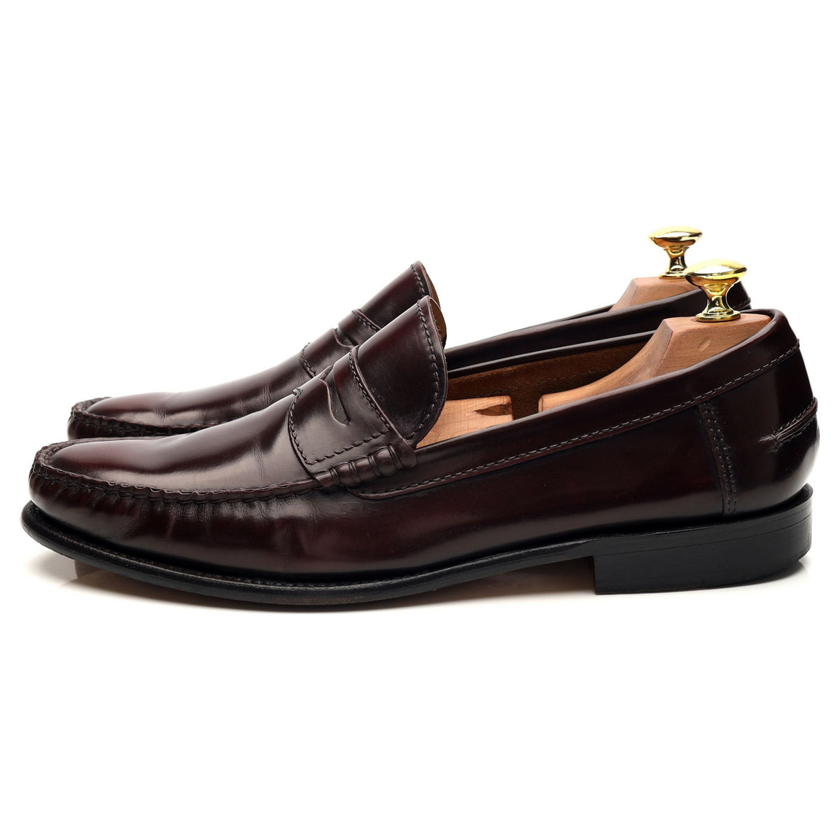 &#39;Newington&#39; Burgundy Leather Loafer UK 8.5 F