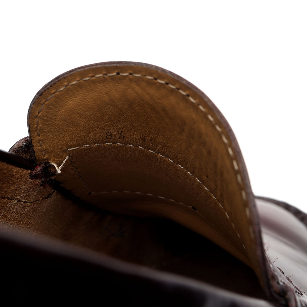 &#39;Newington&#39; Burgundy Leather Loafer UK 8.5 F