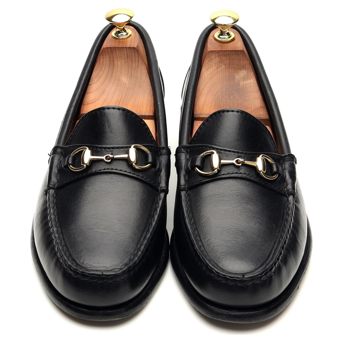 &#39;Bit Loafer&#39; Black Leather Horsebit Loafers UK 8.5 US 9 D