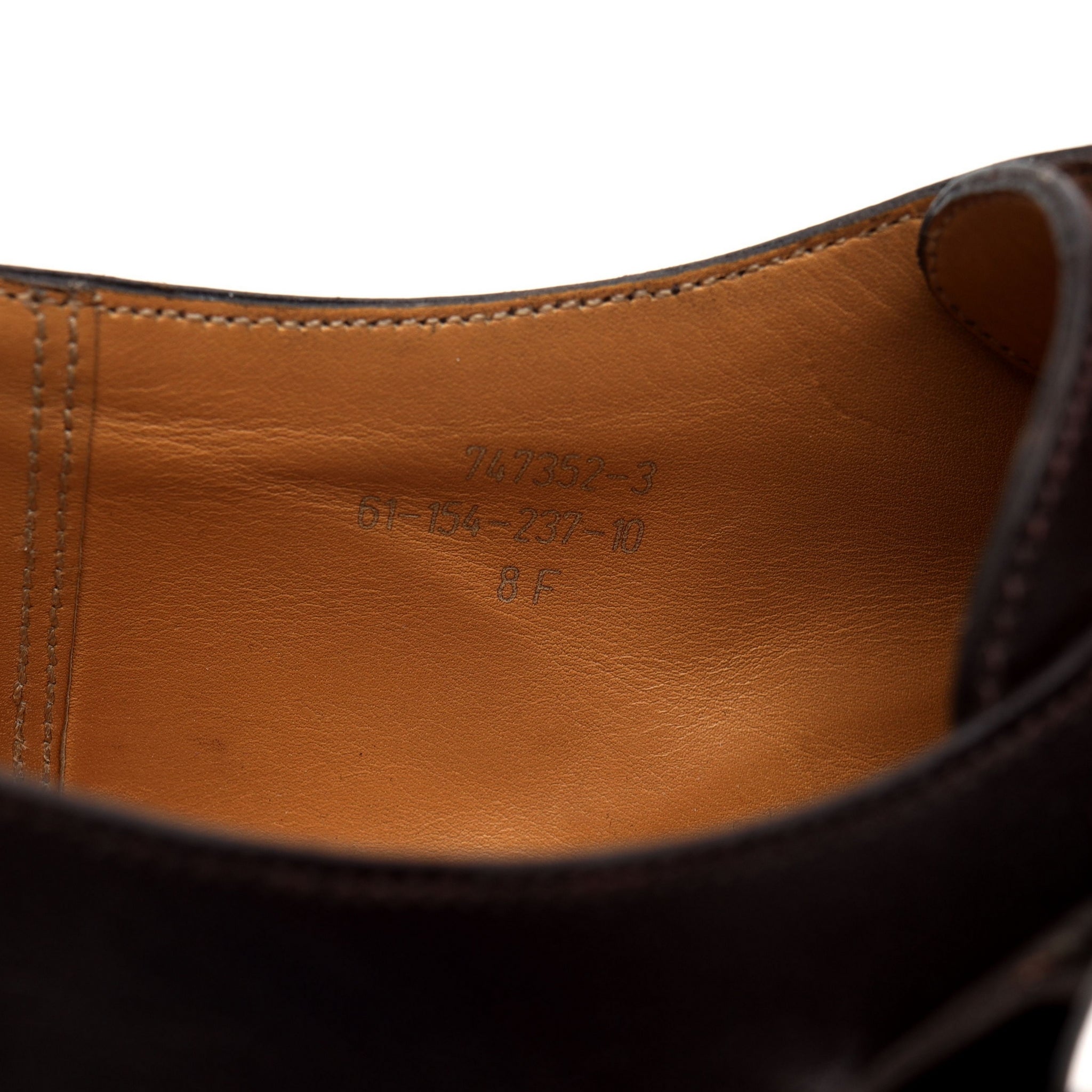 ダークブラウンレザーダブルモンクストラップ 8 F UK 8.5 - Abbot's Shoes