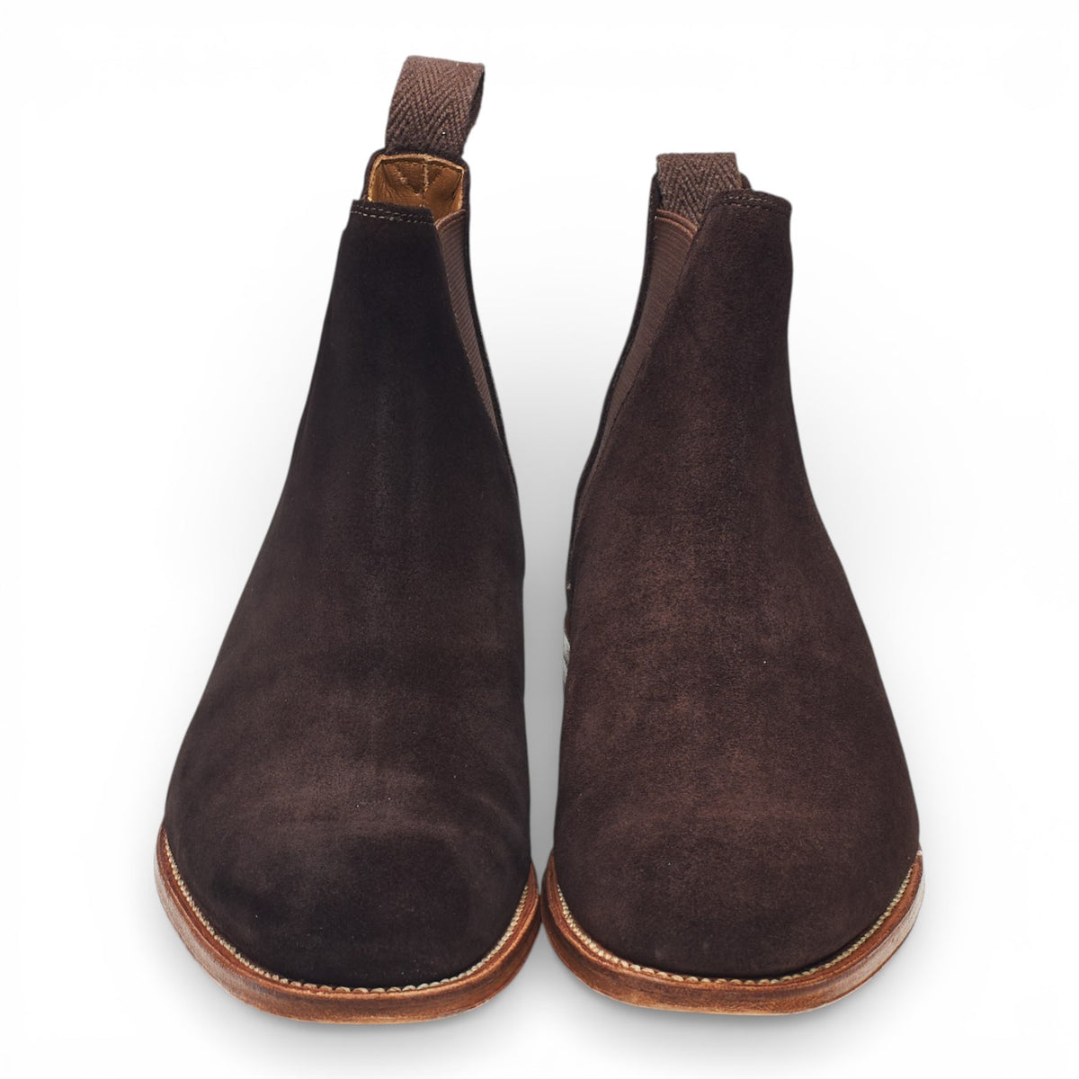 'Nolan' Brown Suede Chelsea Boots UK 7 F