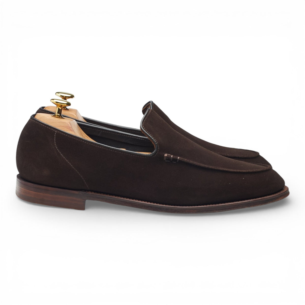 'Salcombe' Dark Brown Suede Loafers UK 8.5 E
