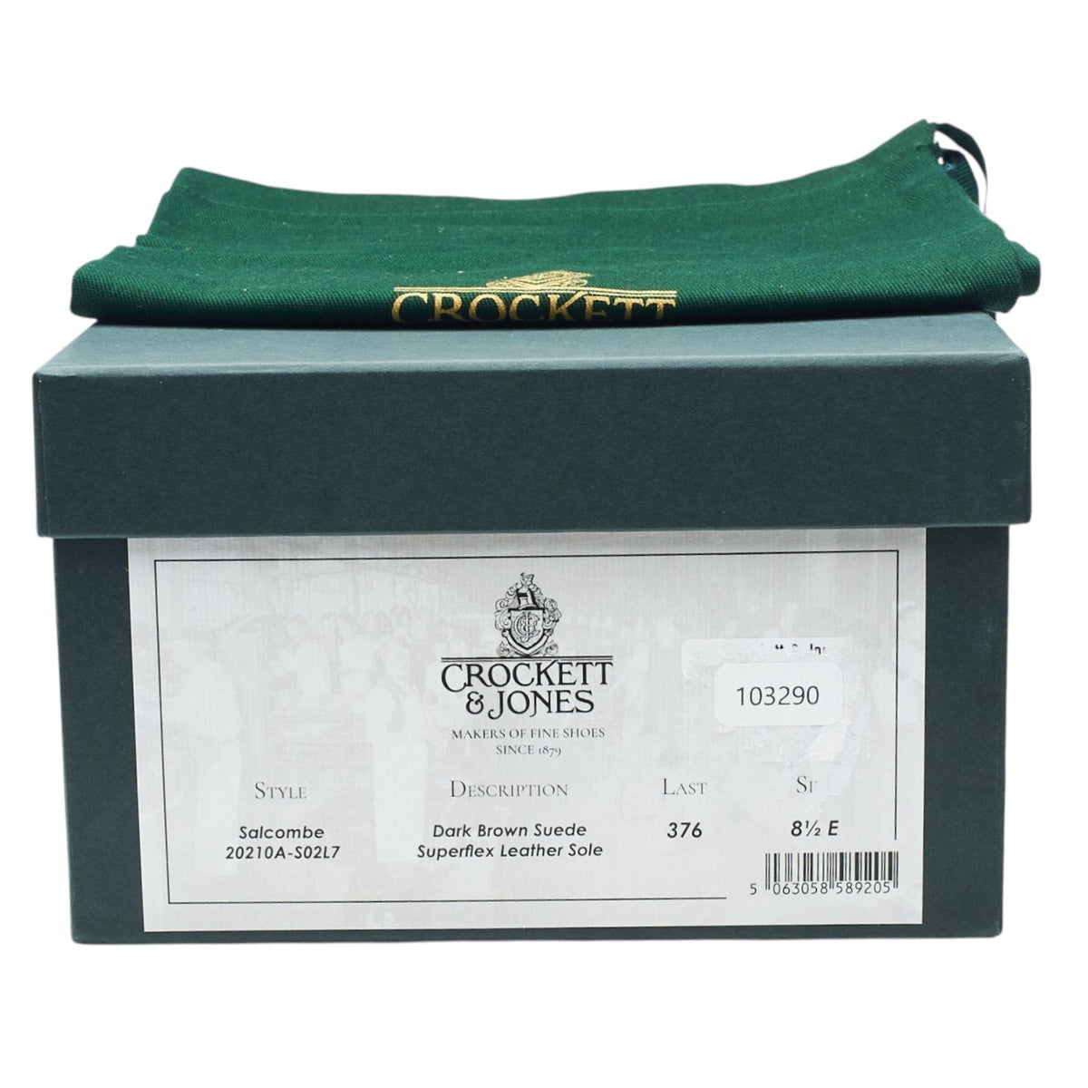 'Salcombe' Dark Brown Suede Loafers UK 8.5 E