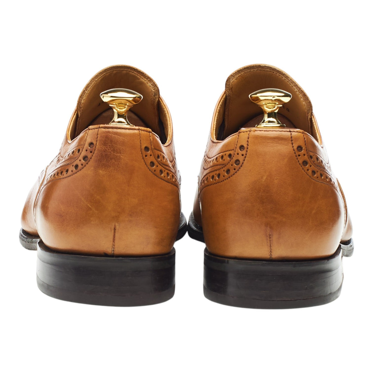 'Larry' Tan Brown Leather Derby Brogues UK 10 G