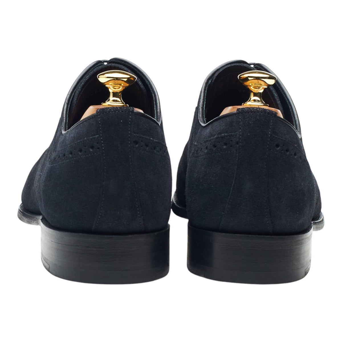 'Nicholas' Navy Blue Suede Oxford Brogues UK 11 F