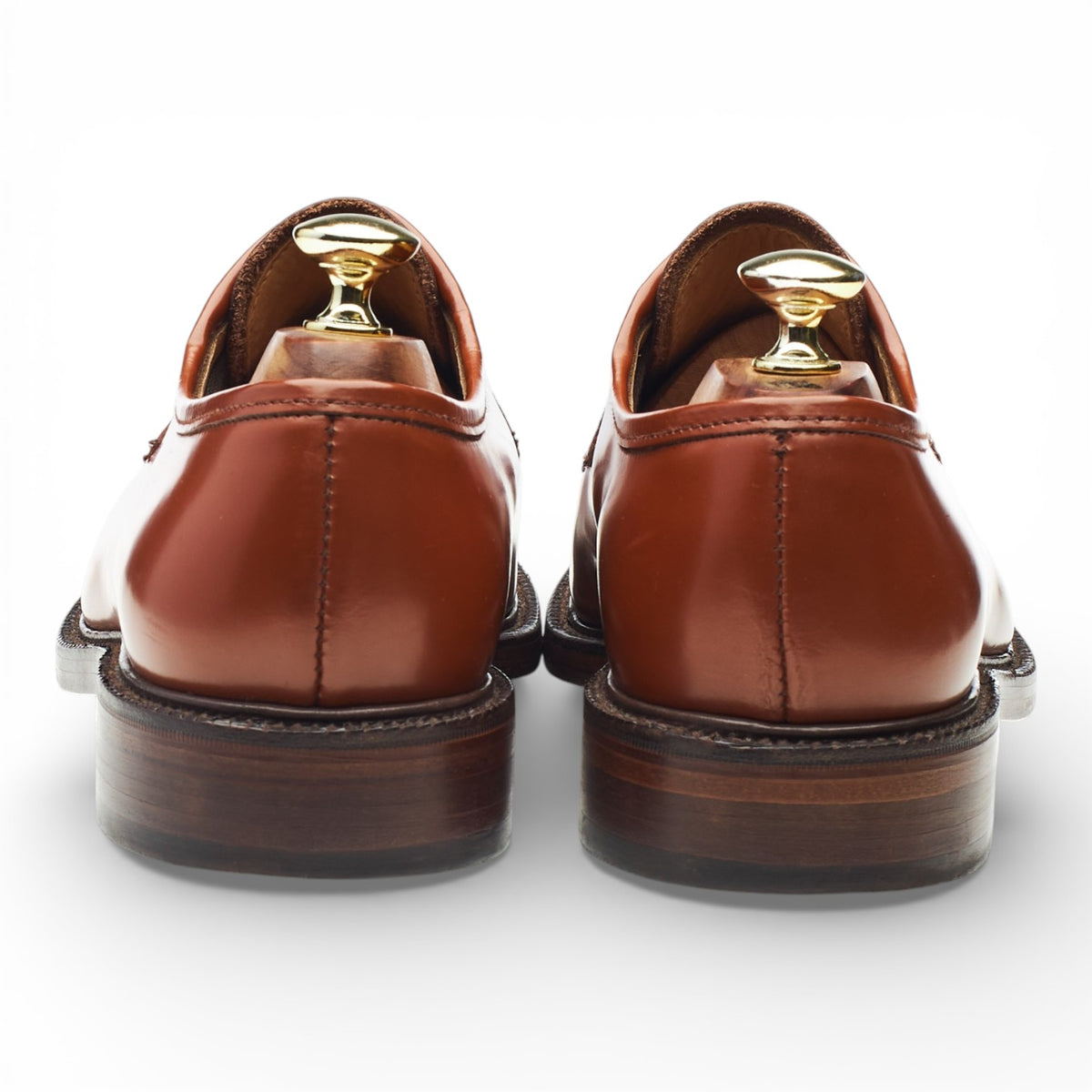 Tan Brown Leather Derby UK 7 G