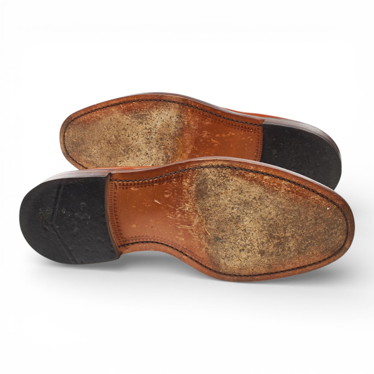 Tan Brown Leather Derby UK 7 G