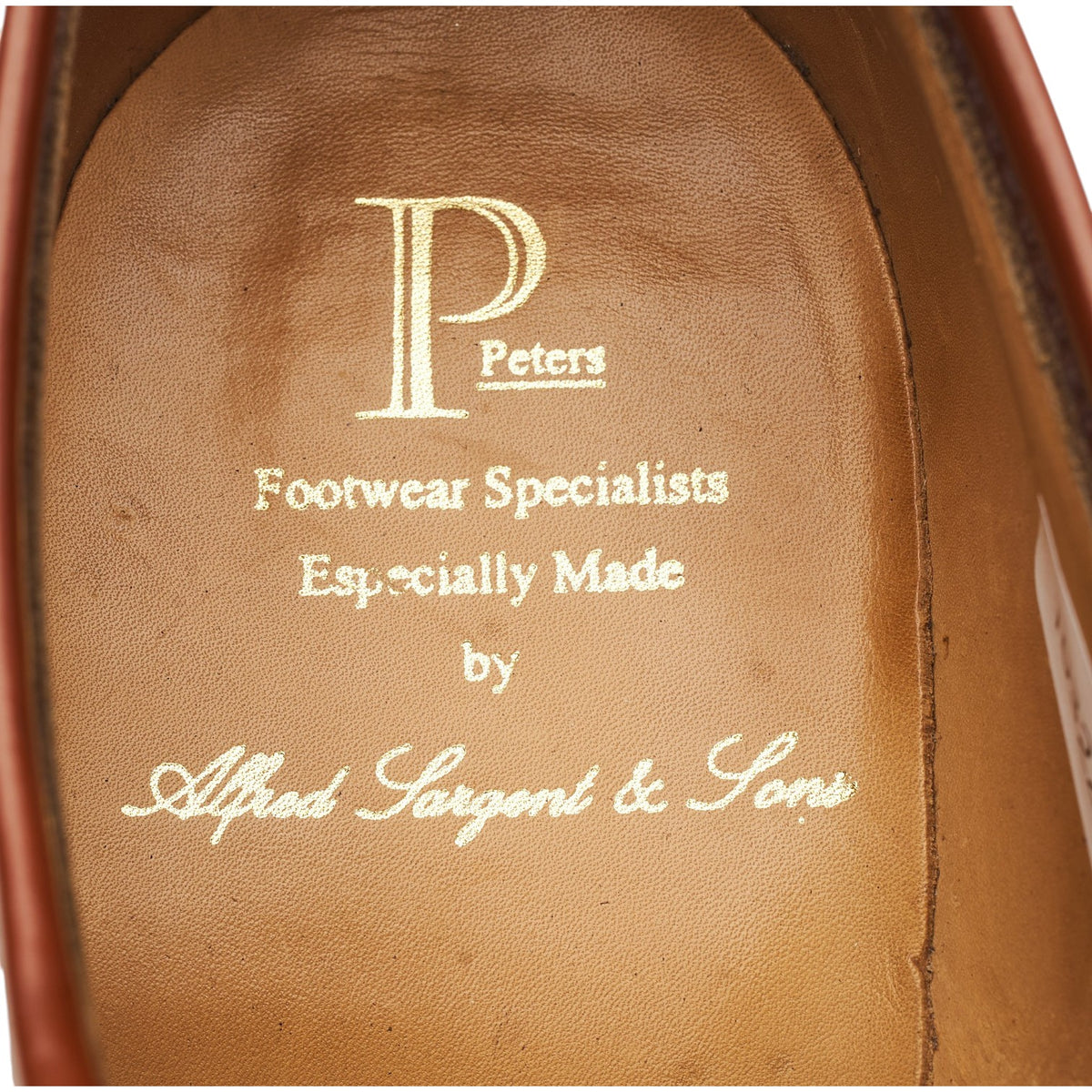 Tan Brown Leather Derby UK 7 G