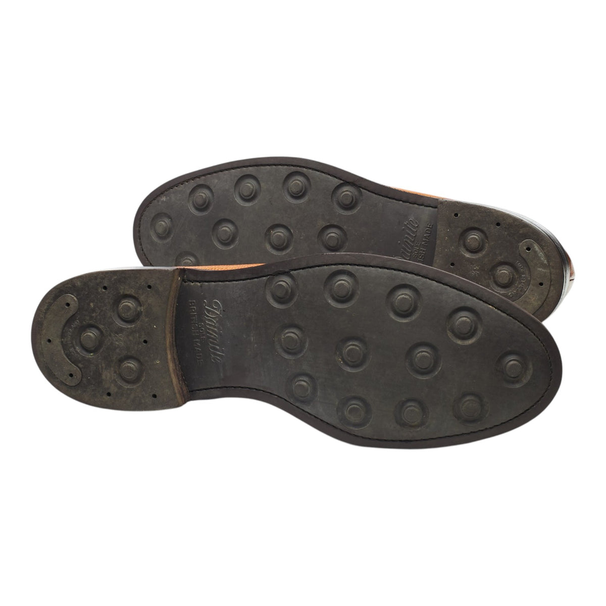 'Nairn' Tan Brown Grain Leather Derby UK 10.5 F