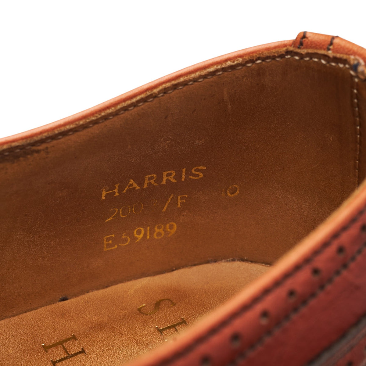 Shipton & Heneage 'Harris' Tan Brown Leather Oxford Brogues UK 10 F