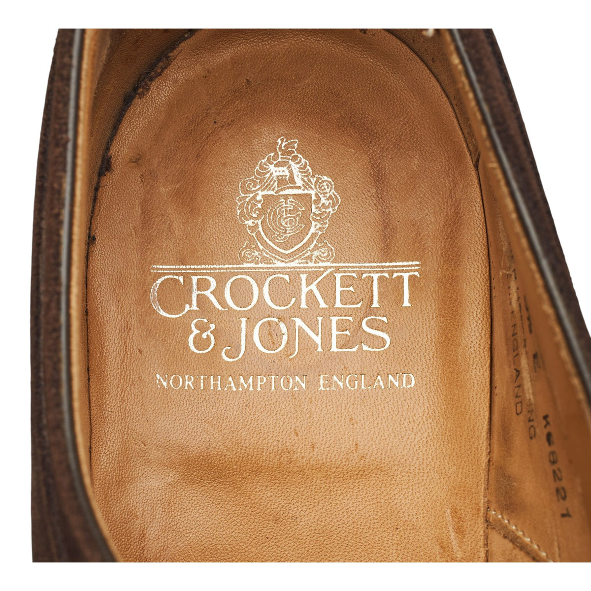 'Hardwick' Dark Brown Suede Split Toe Derby UK 9.5 E