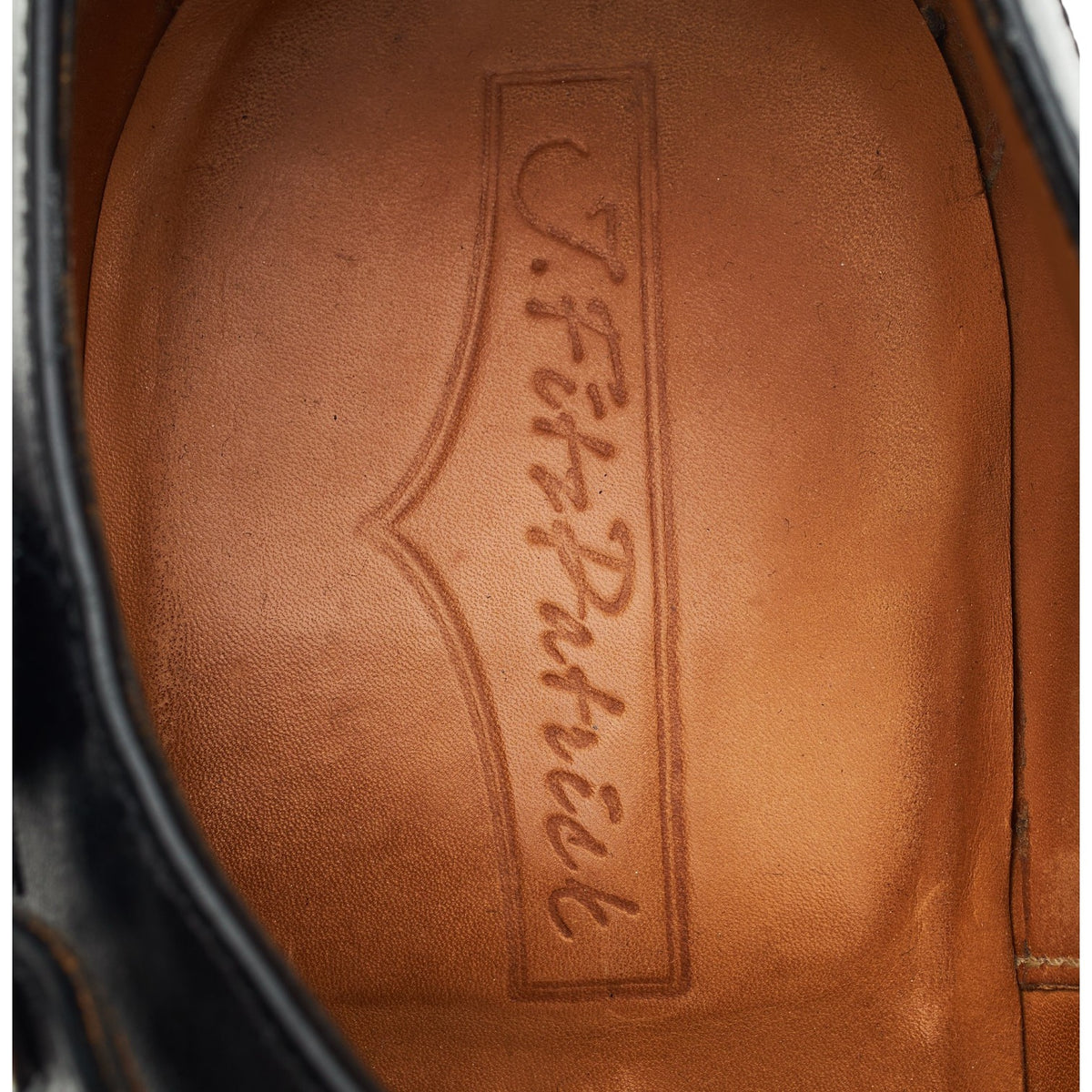 'Fauntleroy' Black Leather Single Monk Strap UK 8 E