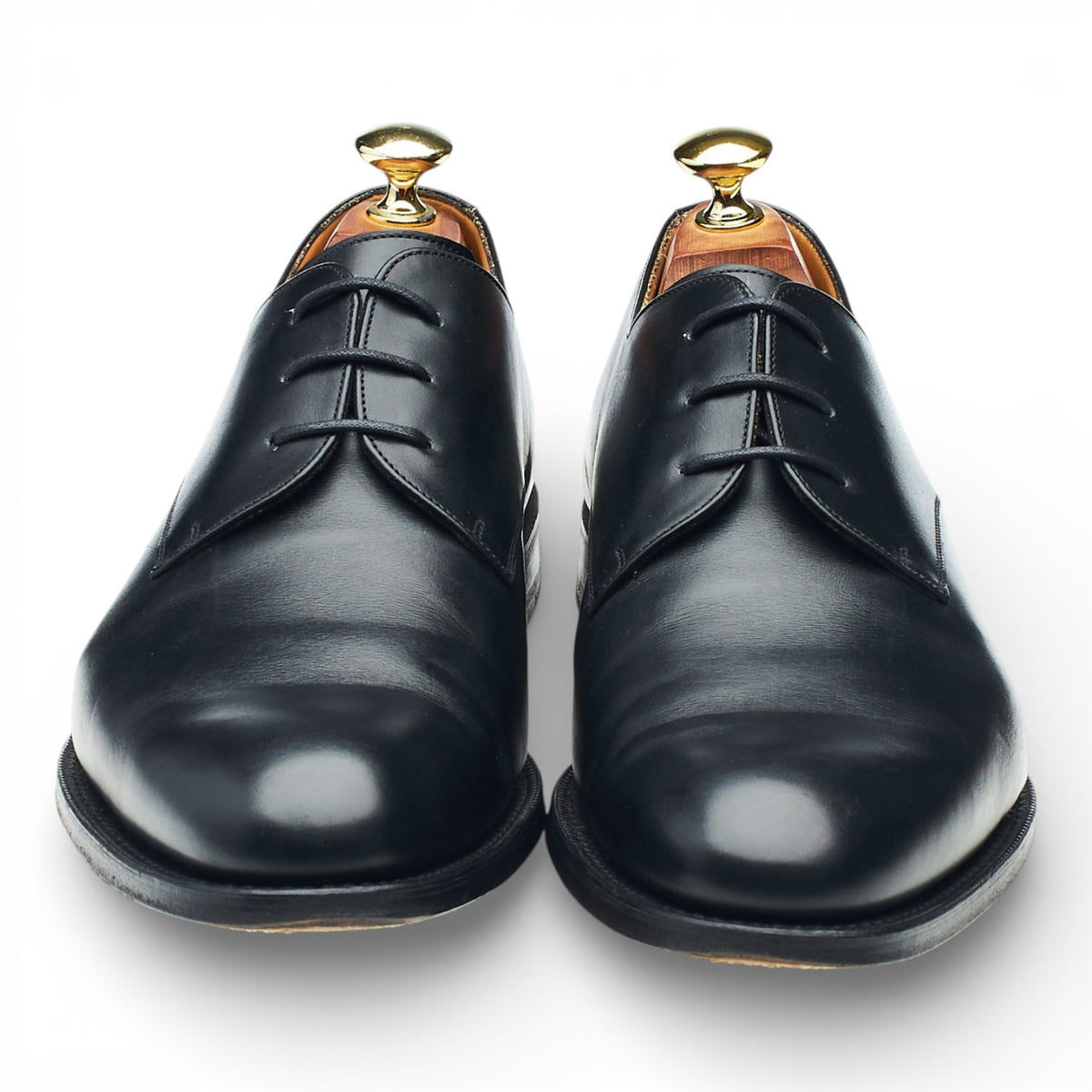 'Oslo' Black Leather Derby UK 7 F