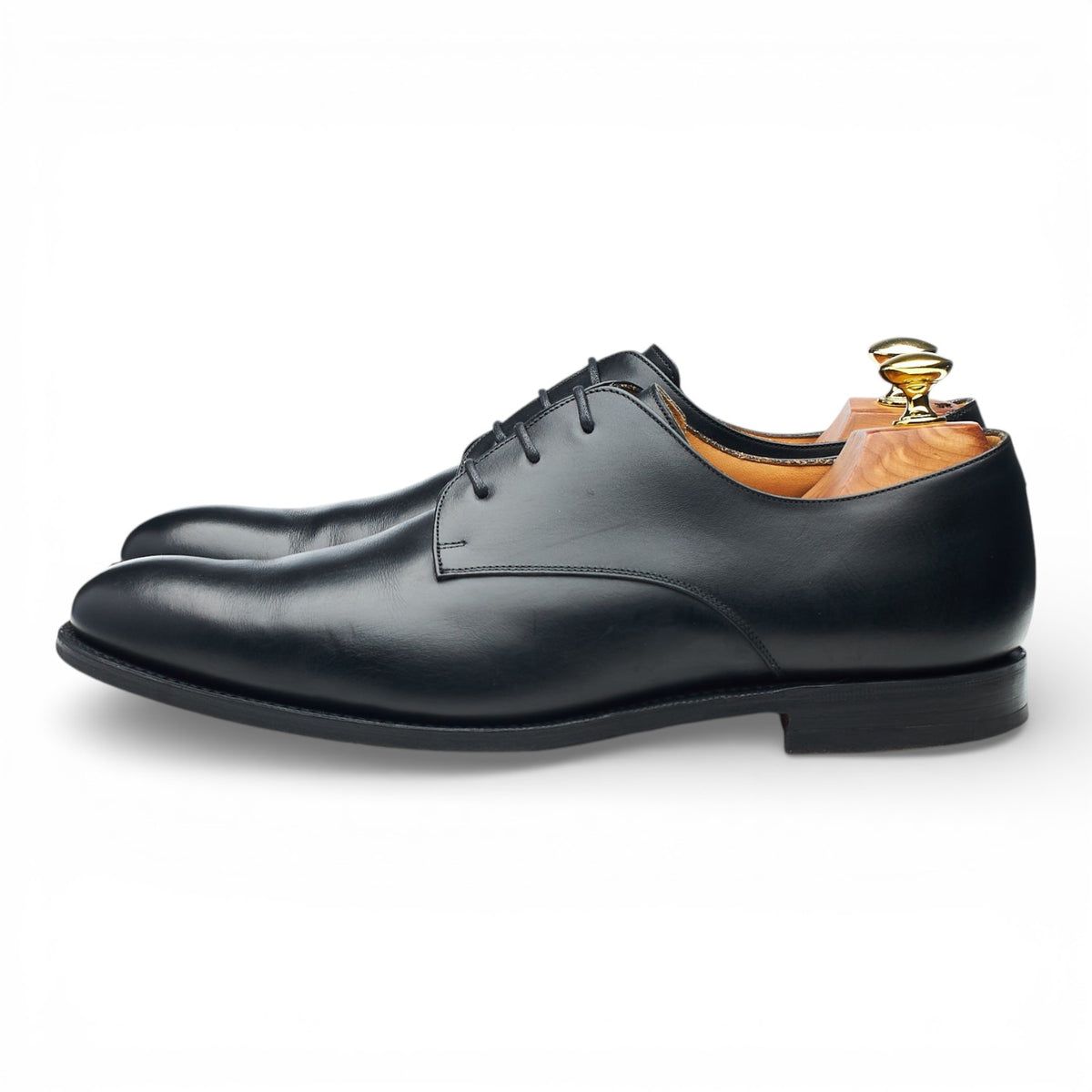 'Oslo' Black Leather Derby UK 7 F
