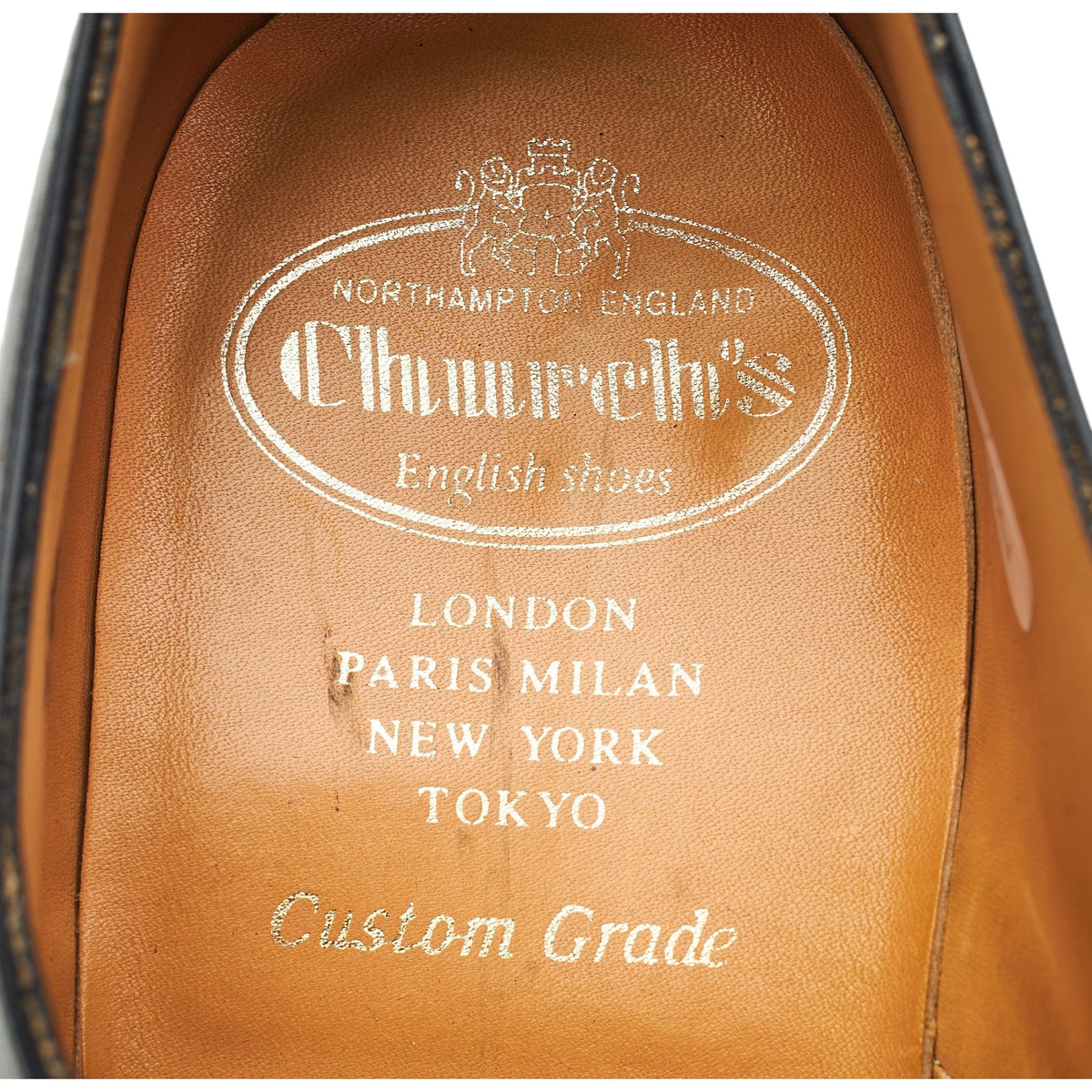 'Oslo' Black Leather Derby UK 7 F