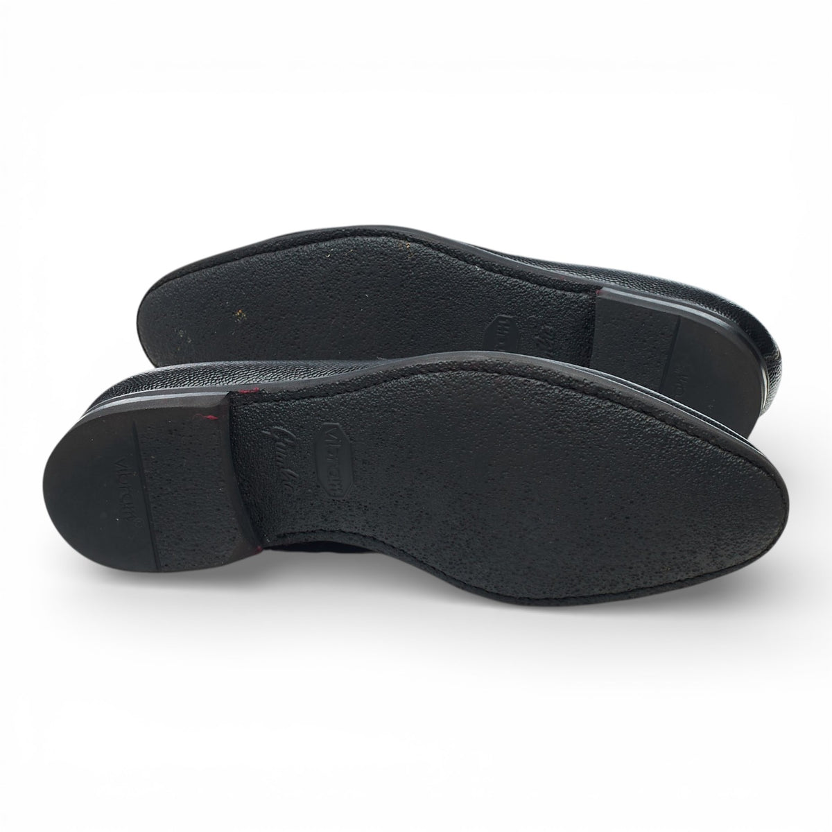 'Principe' Black Grain Leather Loafers UK 9.5 EU 43.5