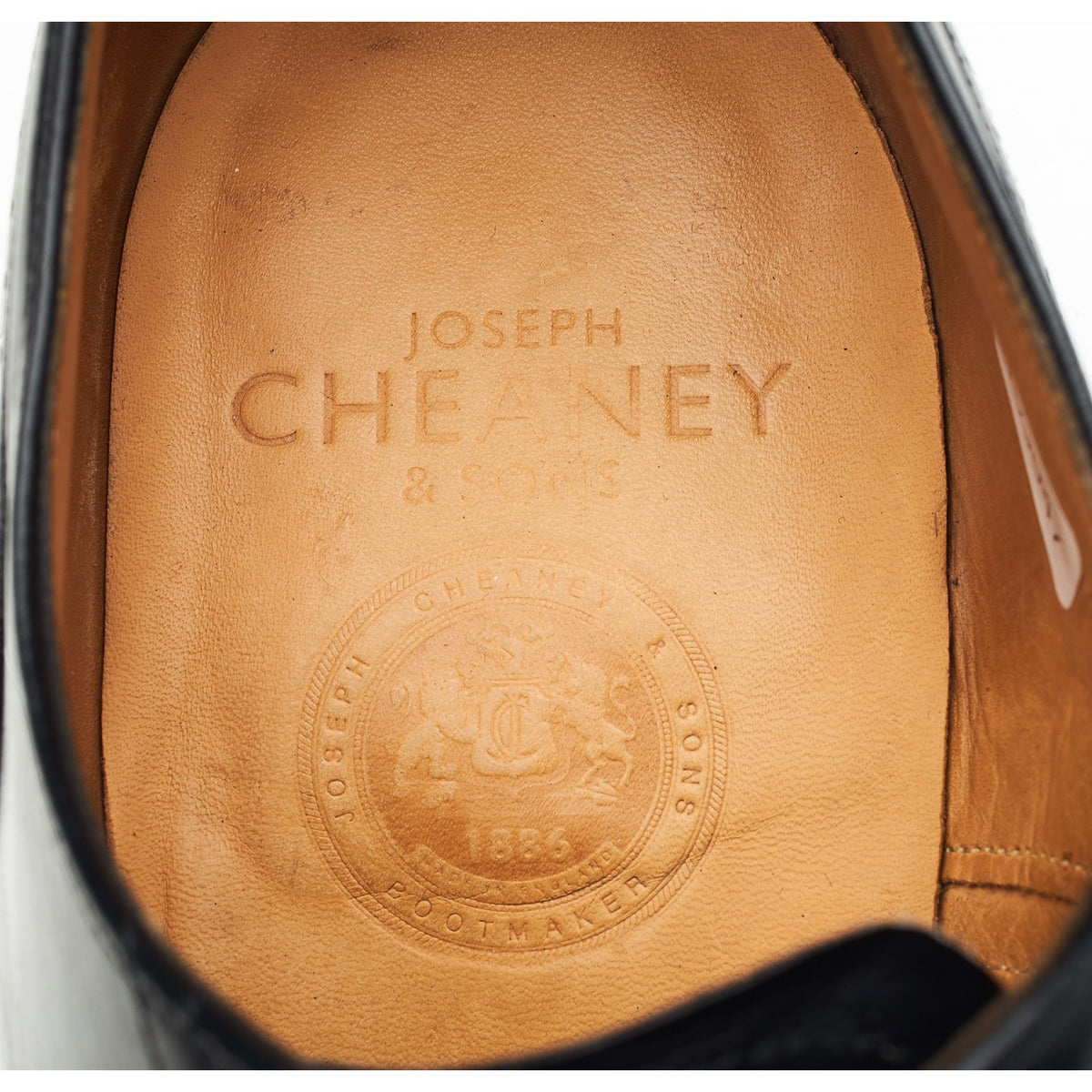 'Chesham' Black Leather Oxford Brogues UK 10 F