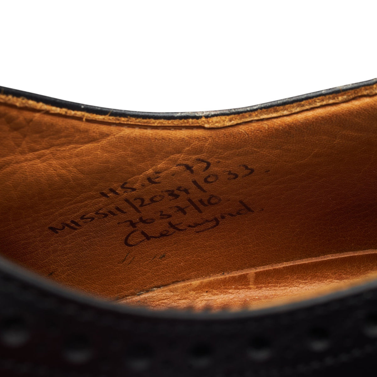 'Chetwynd' Black Leather Oxford Brogues UK 11.5 E