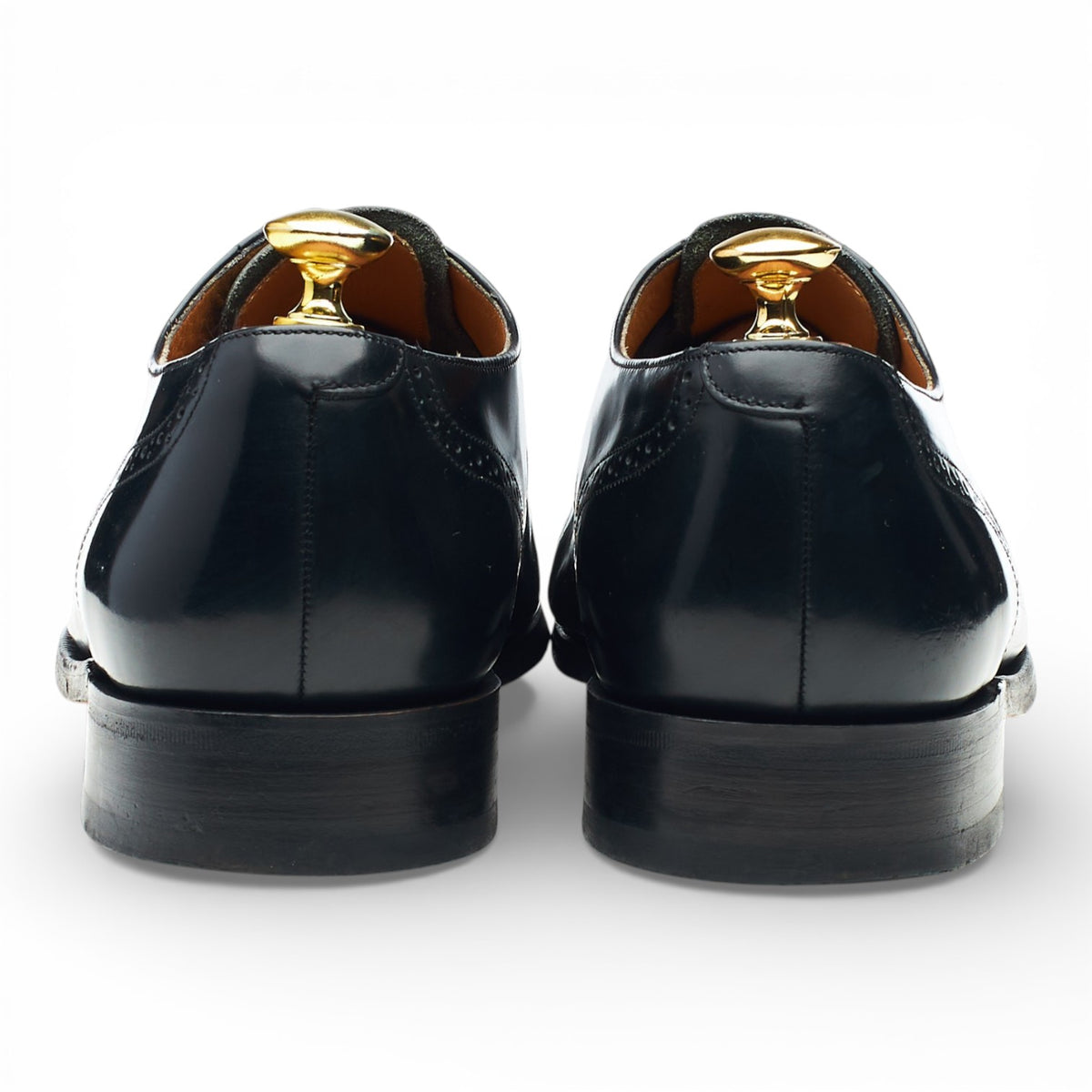 'Alfred' Black Leather Oxford Brogues UK 9 G