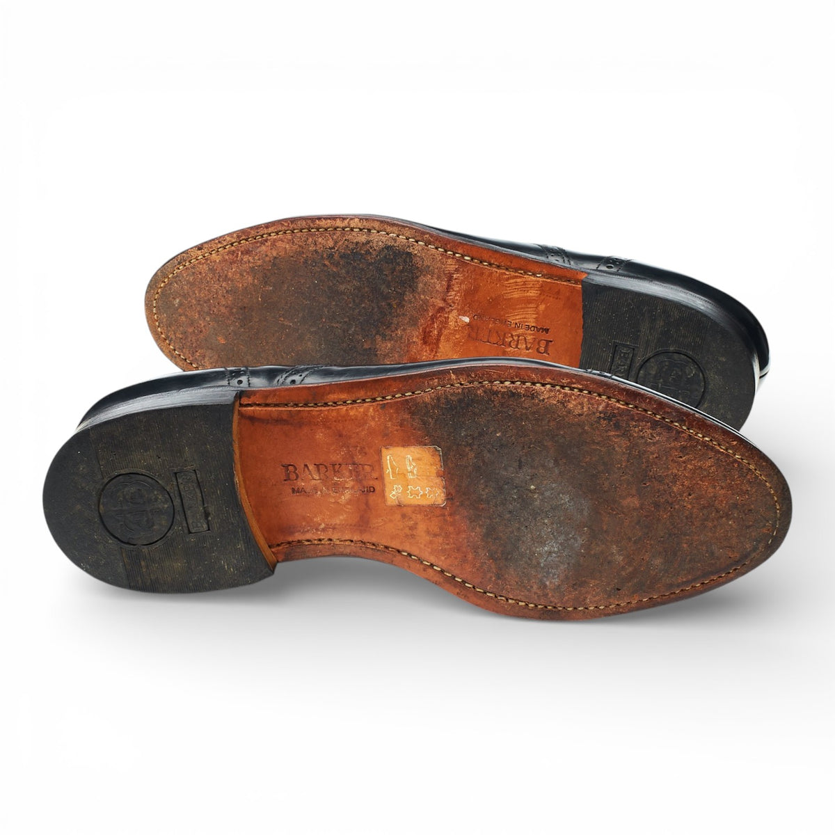 'Alfred' Black Leather Oxford Brogues UK 9 G