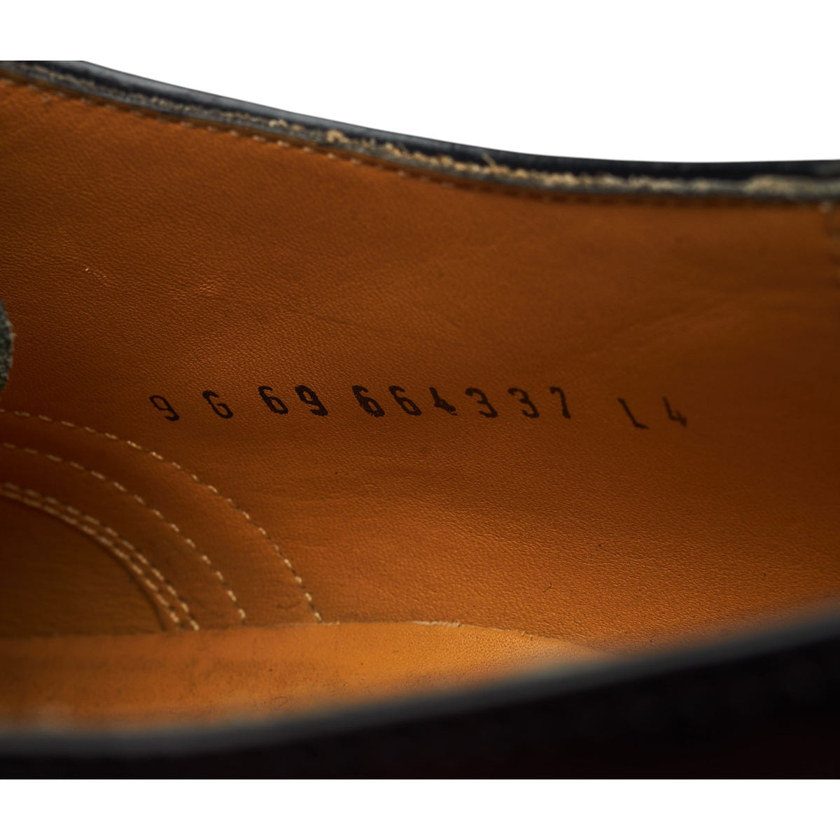 'Alfred' Black Leather Oxford Brogues UK 9 G