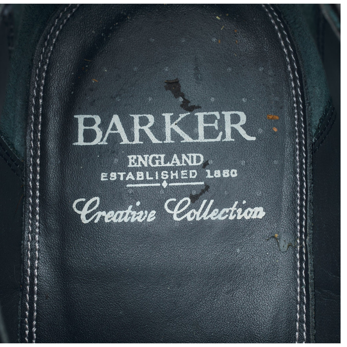 'Anderson' Black Leather Derby Brogues UK 10 F