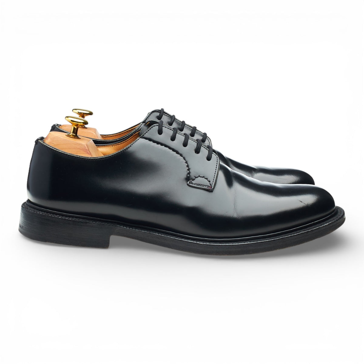 'Shannon' Black Leather Derby UK 8.5 F