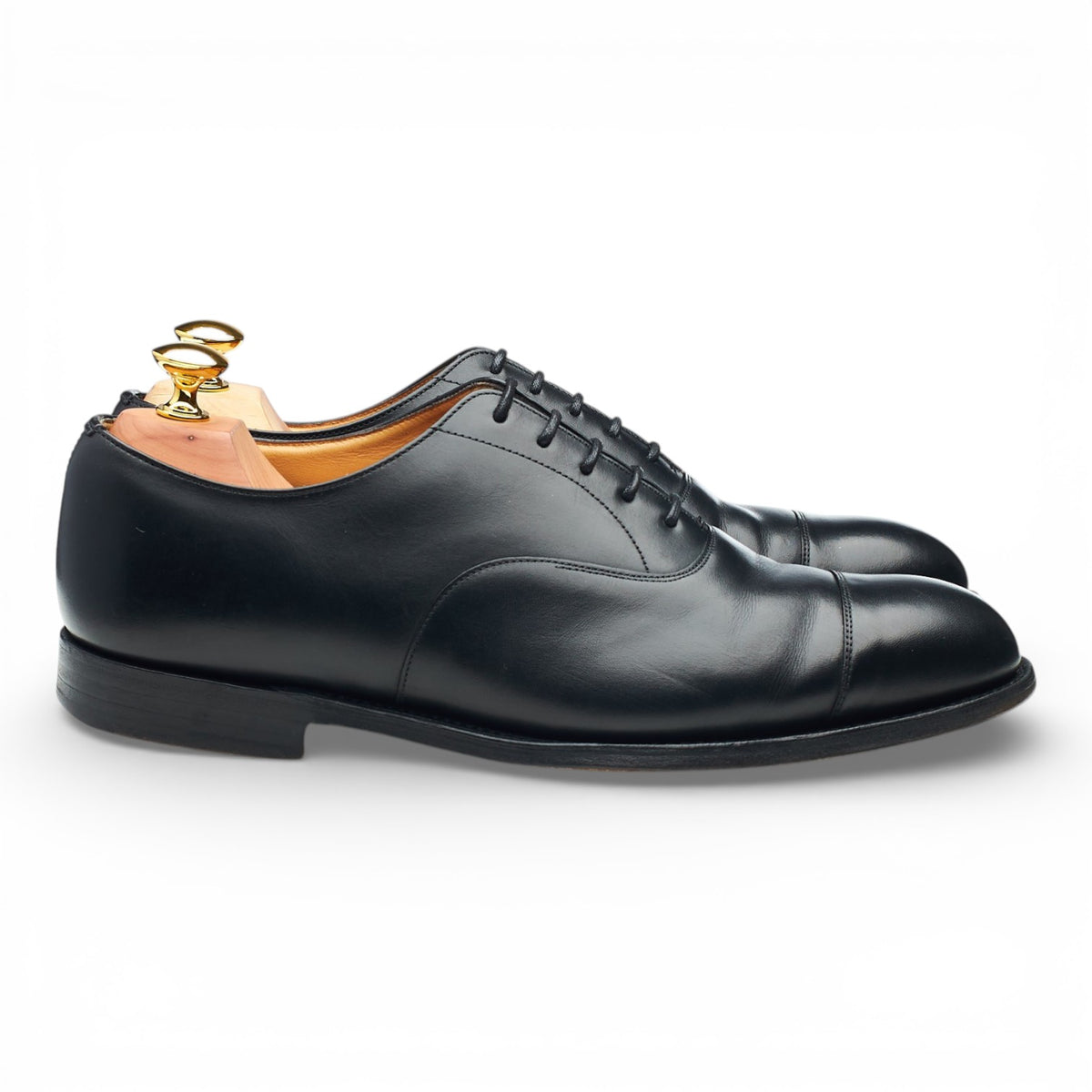 'Consul' Black Leather Oxford UK 7 G