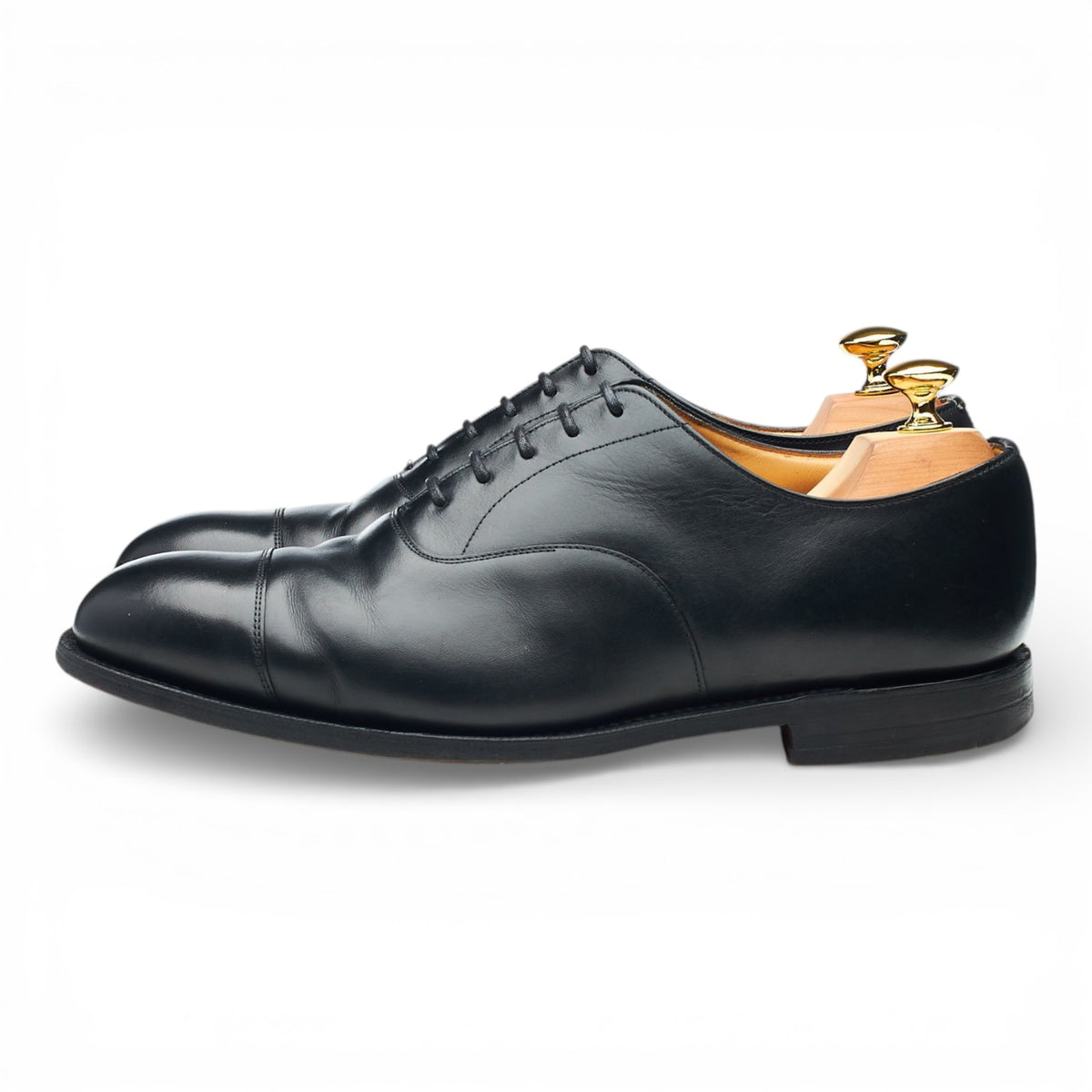 'Consul' Black Leather Oxford UK 7 G