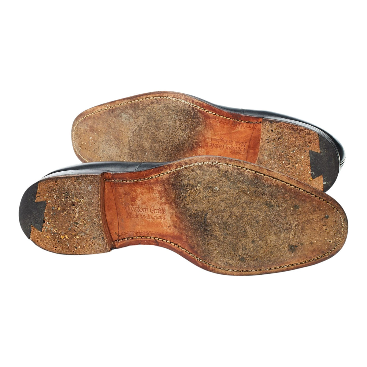 'Consul' Black Leather Oxford UK 7 G