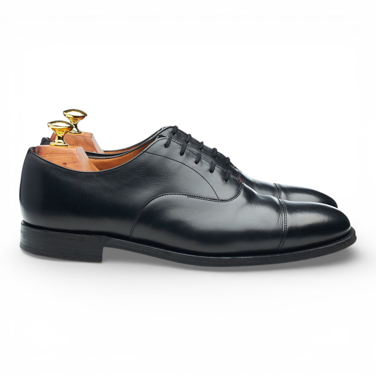 'Consul' Black Leather Oxford UK 7 F