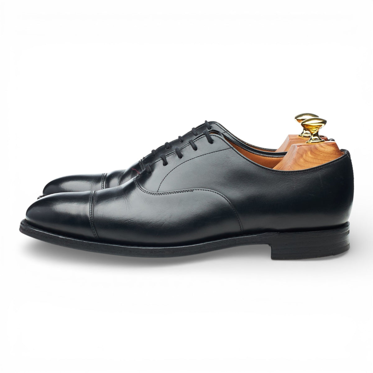 'Consul' Black Leather Oxford UK 7 F