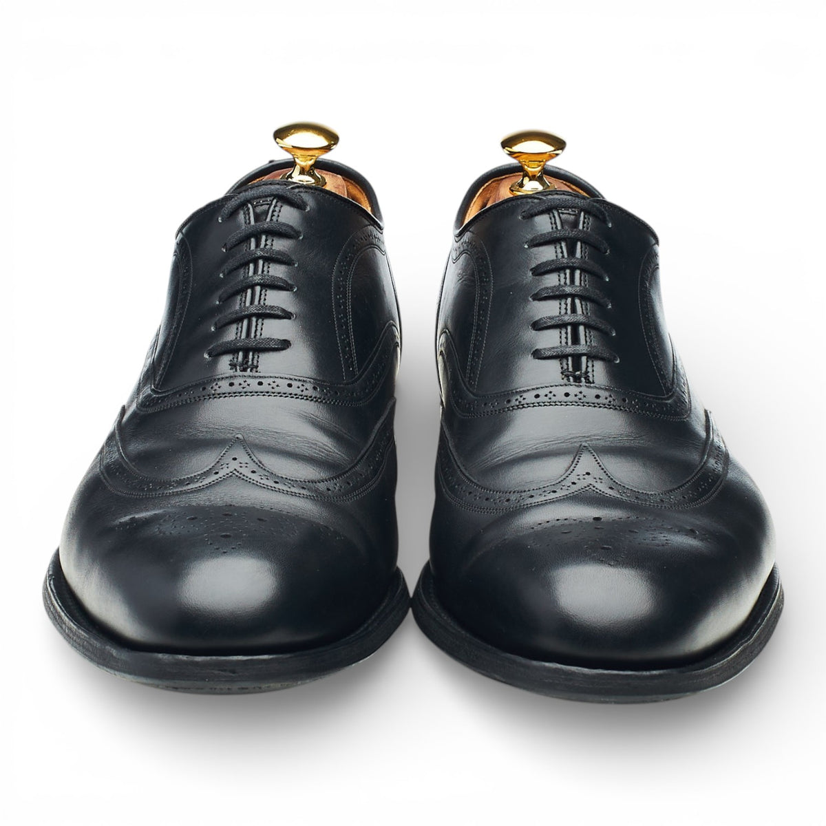 'Gunthorpe' Black Leather Oxford Brogues UK 10 G
