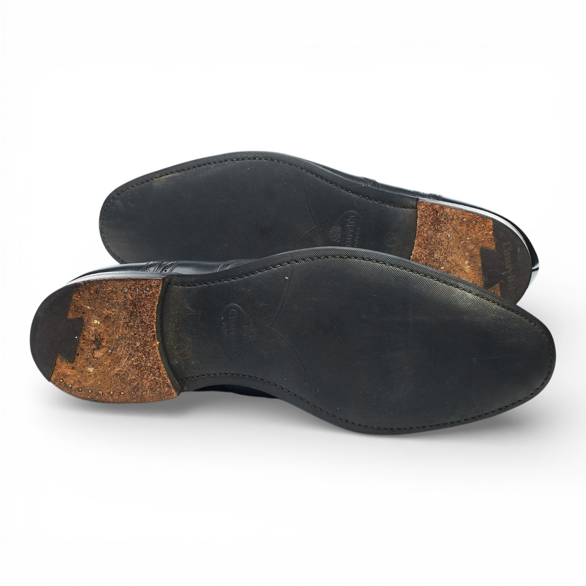 'Gunthorpe' Black Leather Oxford Brogues UK 10 G