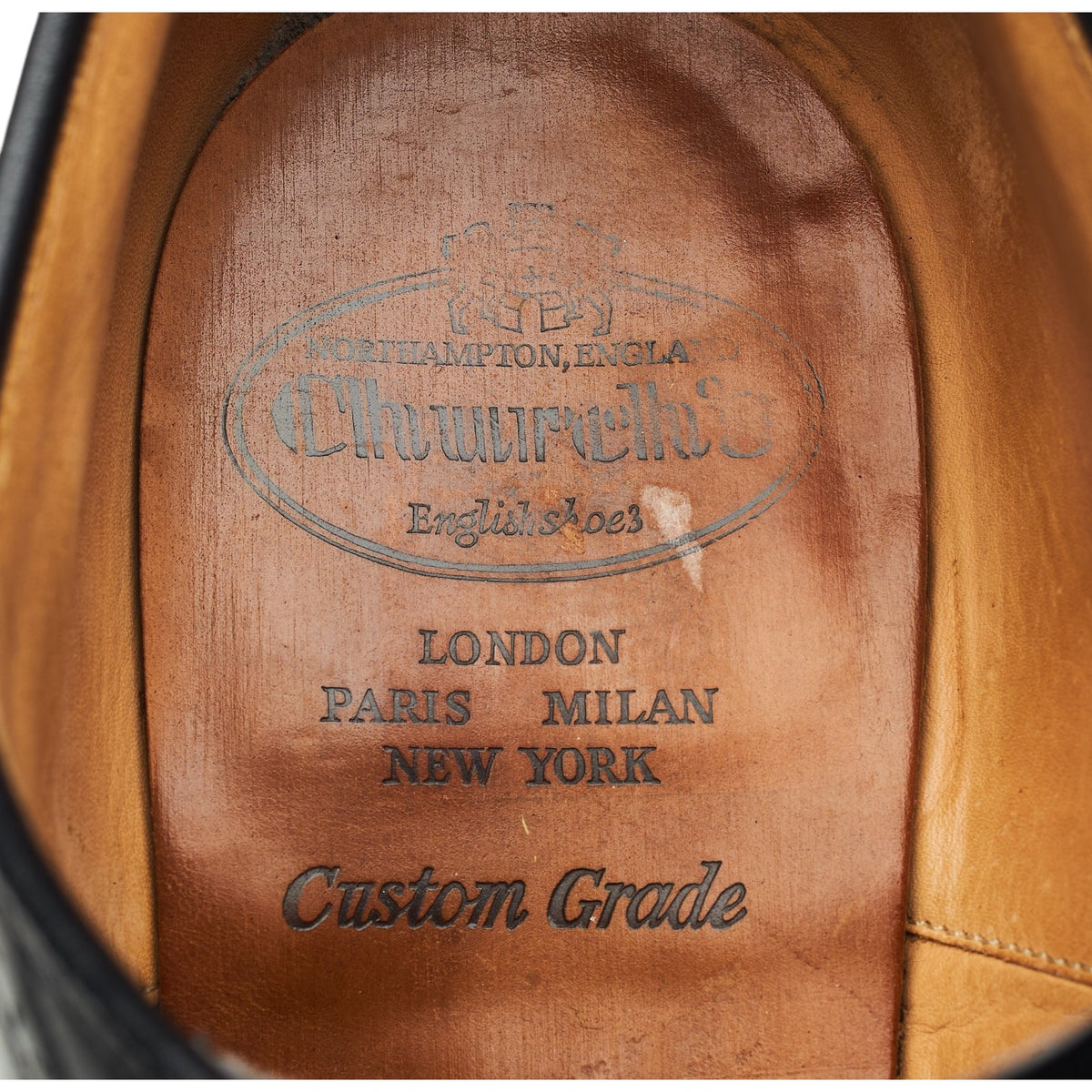 'Gunthorpe' Black Leather Oxford Brogues UK 10 G