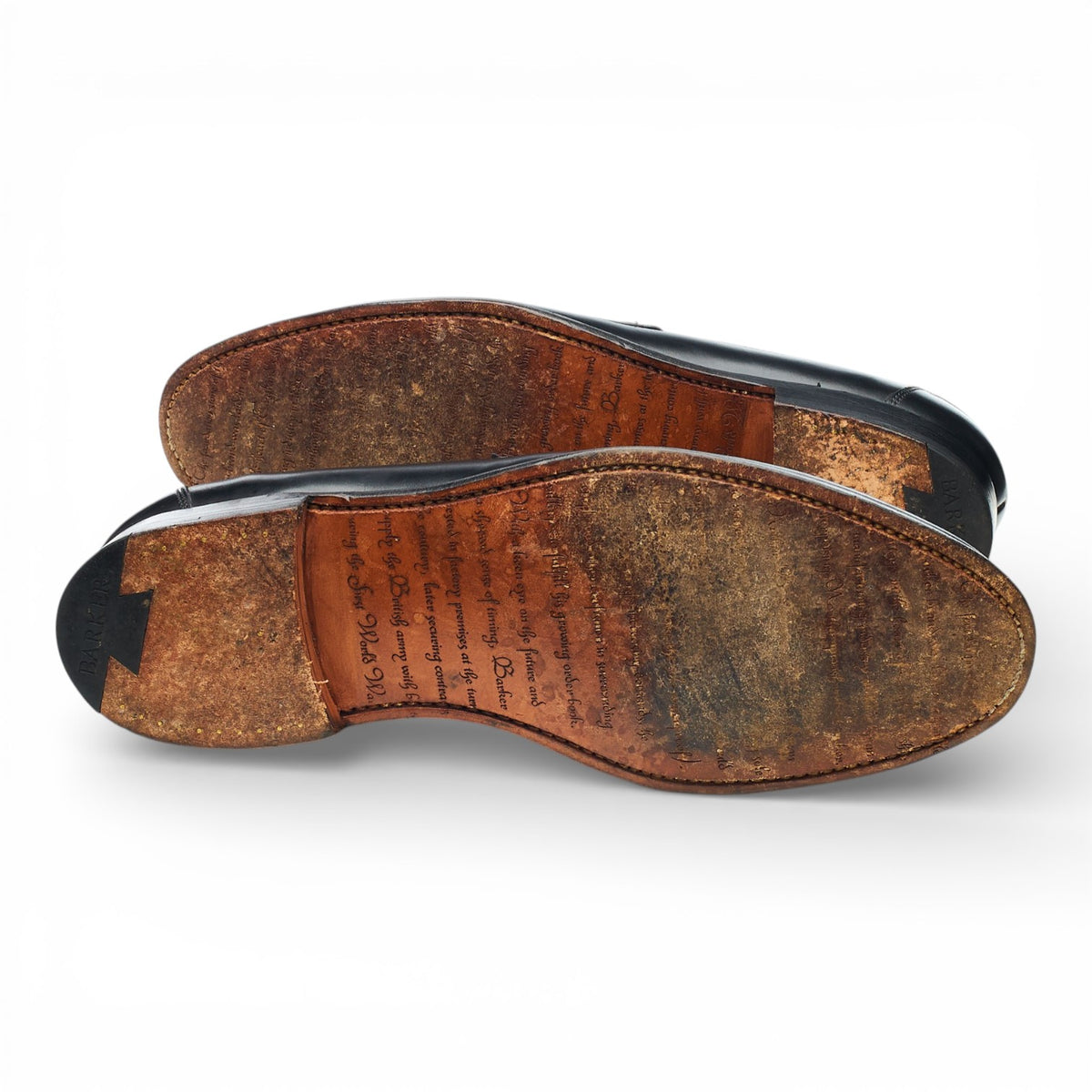 'Jevington' Black Leather Loafers UK 10 F