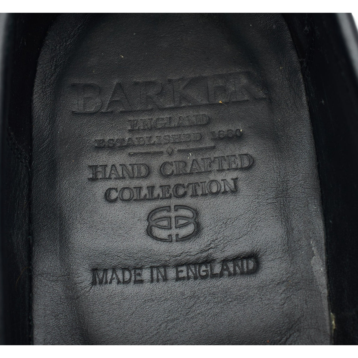 'Jevington' Black Leather Loafers UK 10 F