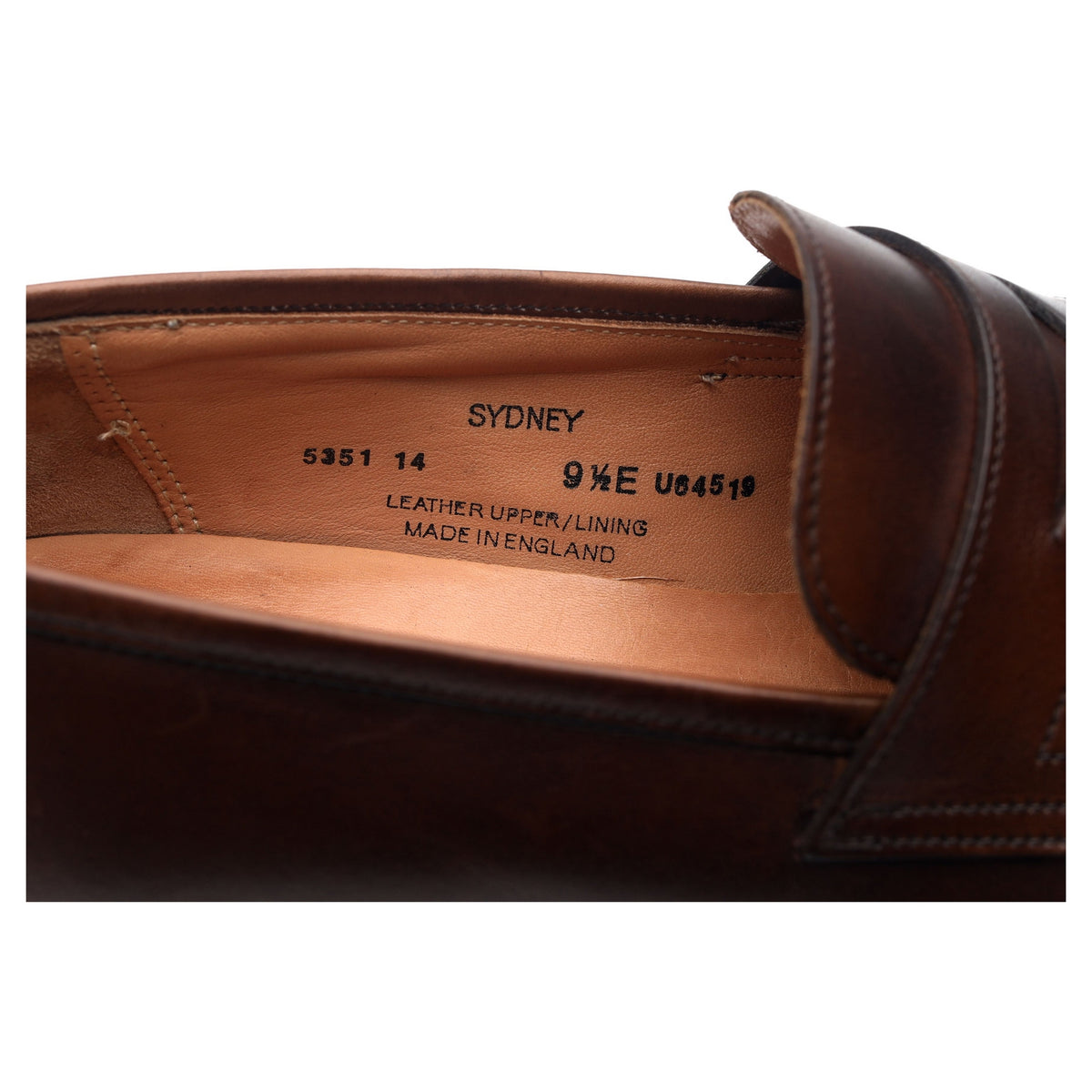 &#39;Sydney&#39; Dark Brown Leather Loafers UK 9.5 E