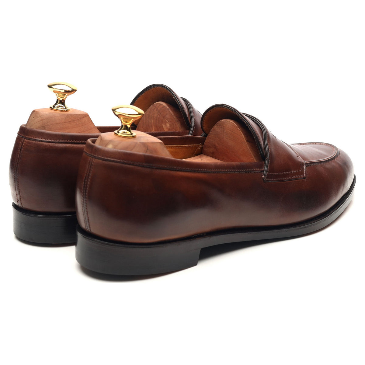 &#39;Piccadilly&#39; Dark Brown Leather Loafers UK 10.5 E