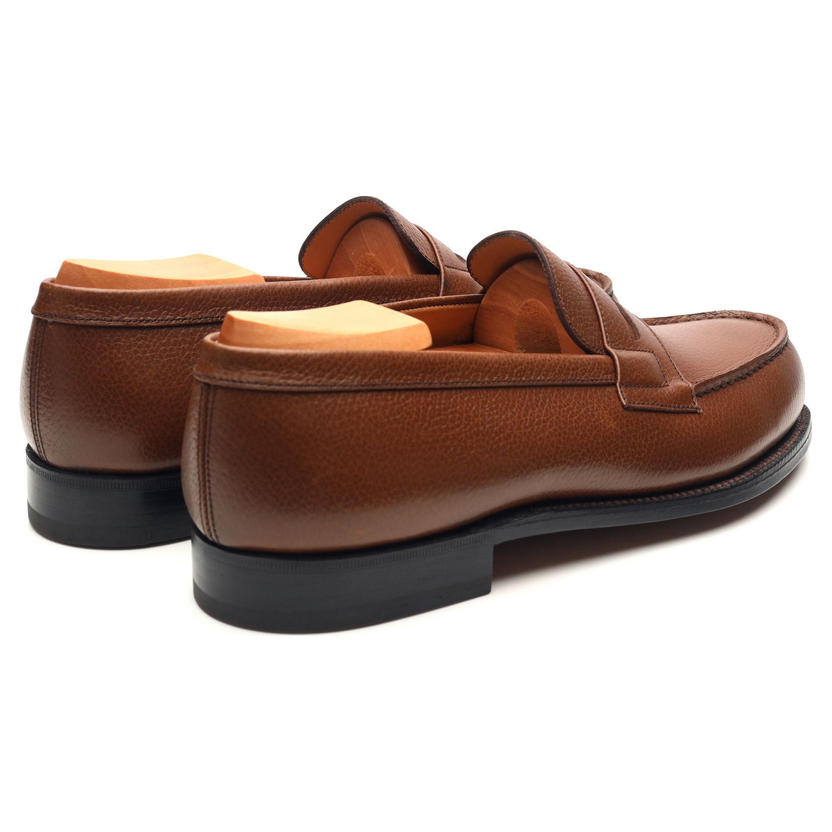 &#39;180 Mocassin&#39; Brown Leather Loafers 7 D UK 8
