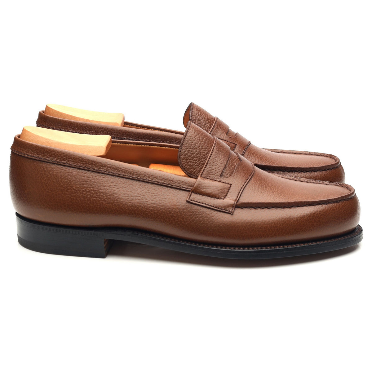 &#39;180 Mocassin&#39; Brown Leather Loafers 7 D UK 8