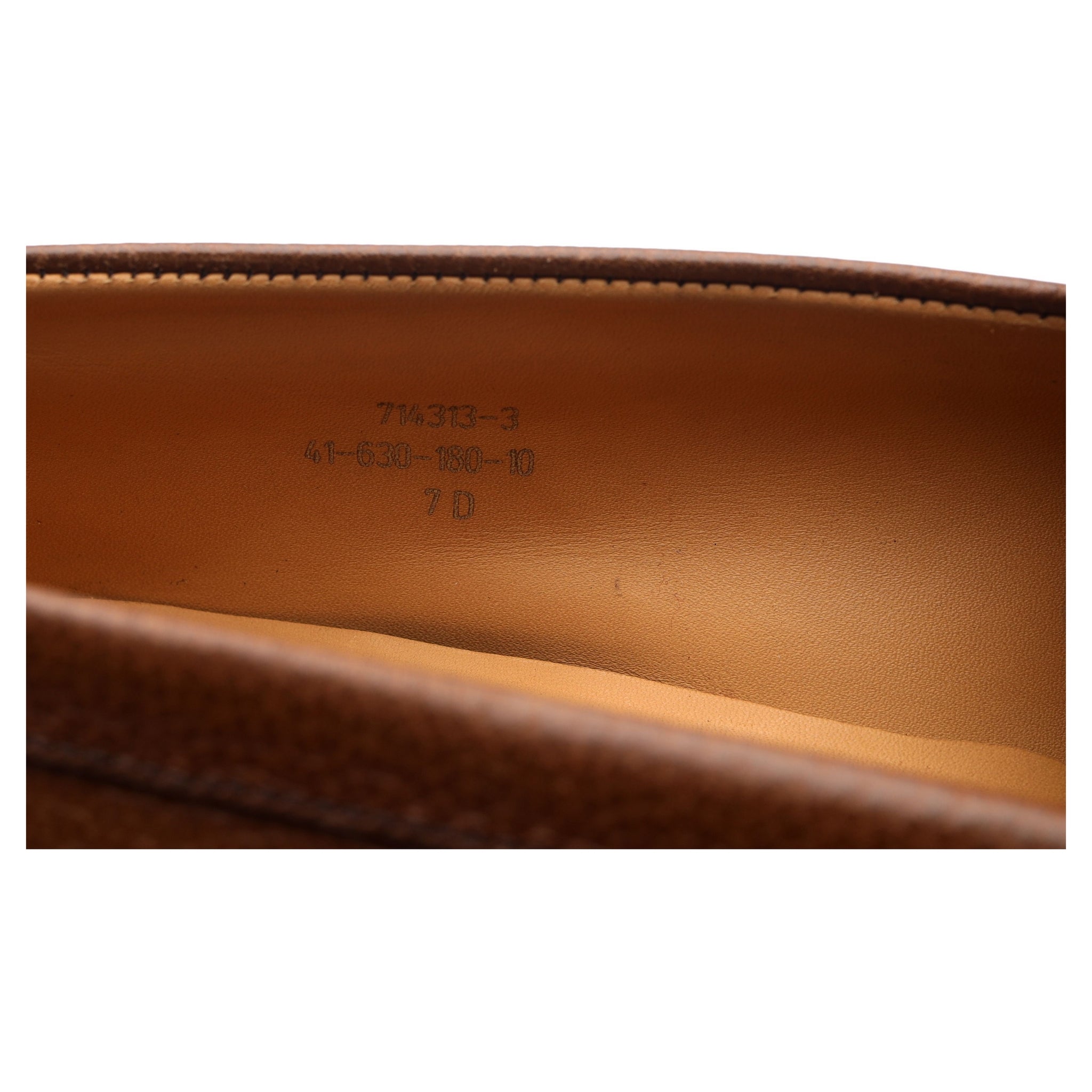 LOUIS VUITTON Saint Germain Leather Loafers Brown Size 7L / 41 Large
