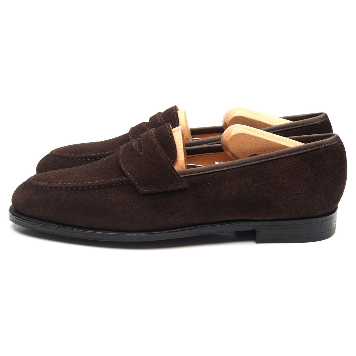 Bradley II' Dark Brown Suede Loafers UK 7.5 E - Abbot's Shoes