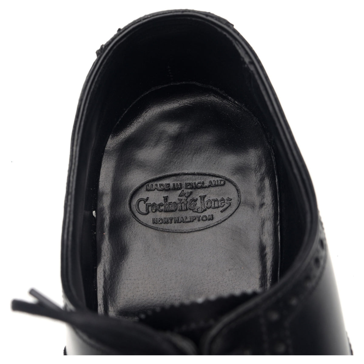 &#39;Clifford&#39; Black Leather Brogues UK 7.5 E